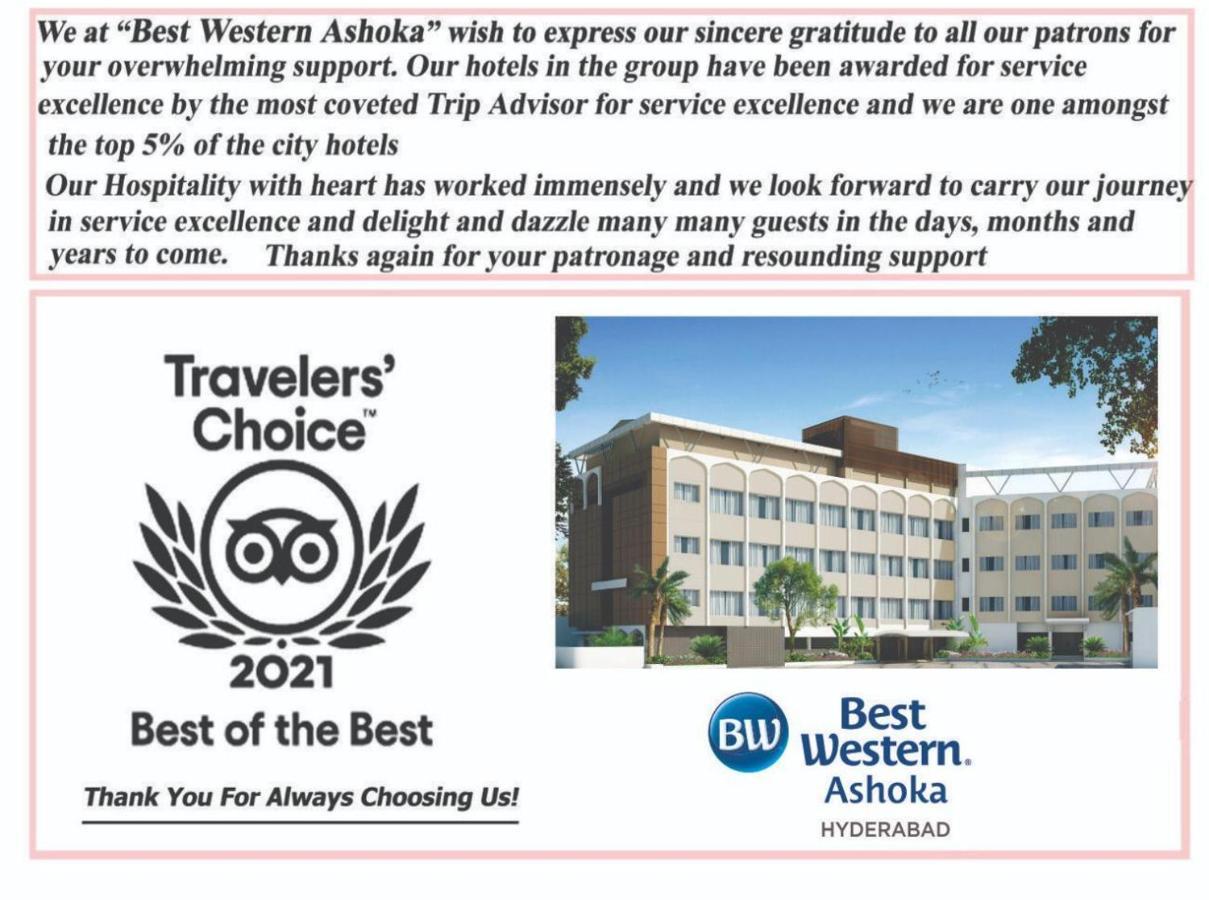 Best Western Ashoka Hyderabad Eksteriør bilde